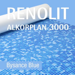Dekoratyvinė PVC baseino danga Alkorplan 3000 | Bysance Blue