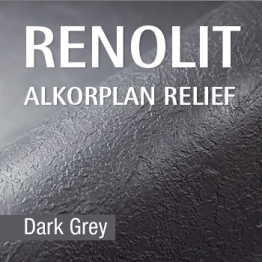 Baseino PVC danga Alkorplan RELIEF | Dark Grey