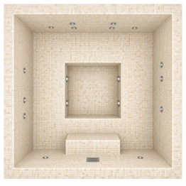 SPA baseinas Tiled 220