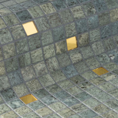 Bali Stone Gold mozaikos plytelės baseinui