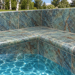 Coral Blue 117 kampo užbaigimo baseino apdailos detalė (30 vnt.)