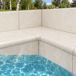 Coral Sand 117 kampo užbaigimo baseino apdailos detalė (30 vnt.)