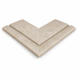 ROSA GRES Cuore Beige 665 – „Prestige“ išorinio kampo plytelė (1 vnt.)