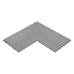 Iconic Grey 664 Prestige vidinio kampo baseino borto plytelė (1 vnt.)
