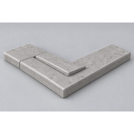 Iconic Grey EEP Ergo Plus išorinio kampo baseino borto detalė (1 vnt.)