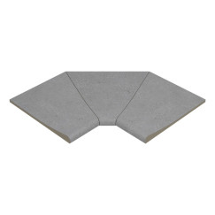 Iconic Grey SI3 vidinio kampo baseino borto plytelės (1 vnt.)