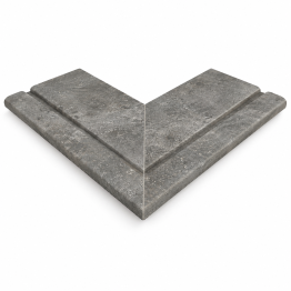 ROSA GRES Mistery Blue Stone 665 – „Prestige“ išorinio kampo plytelė (1 vnt.)