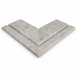 ROSA GRES Mistery Grey 665 – „Prestige“ išorinio kampo plytelė (1 vnt.)
