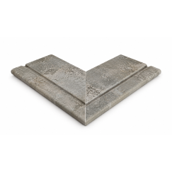 ROSA GRES Pietro Grey 665 – „Prestige“ išorinio kampo plytelė (1 vnt.)