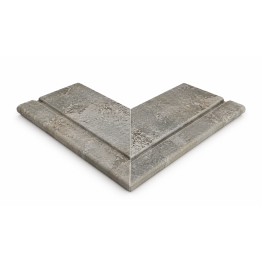 ROSA GRES Pietro Grey 665 – „Prestige“ išorinio kampo plytelė (1 vnt.)
