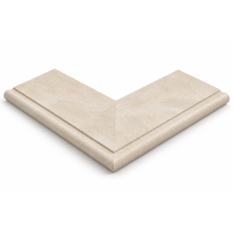 ROSA GRES Sophy Beige 665 – „Prestige“ išorinio kampo plytelė (1 vnt.)
