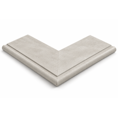 ROSA GRES Sophy Grey 665 – „Prestige“ išorinio kampo plytelė (1 vnt.)