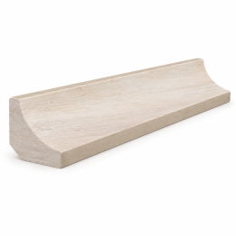 ROSA GRES Stela White 147 pusapvalė baseino apdailos detalė (14 vnt.)