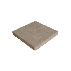 Stela White DL2 išorinio kampo baseino borto plytelės (3 vnt.)