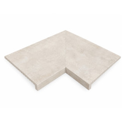 Cuore Beige E62 kampinės baseino borto plytelės (2 vnt.)