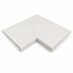 Sophy White E62 kampinės baseino borto plytelės (2 vnt.)